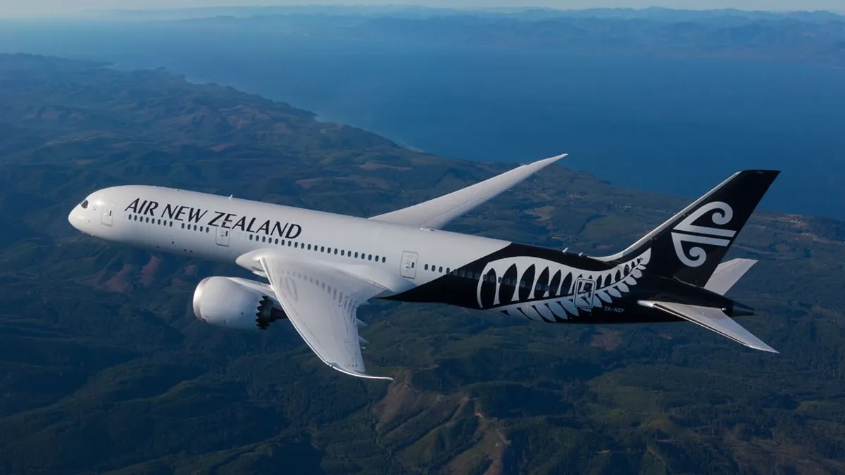 Air New Zealand aircraft in flight